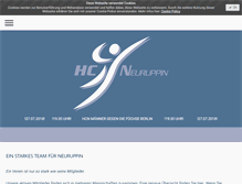 Tablet Screenshot of hc-neuruppin.de